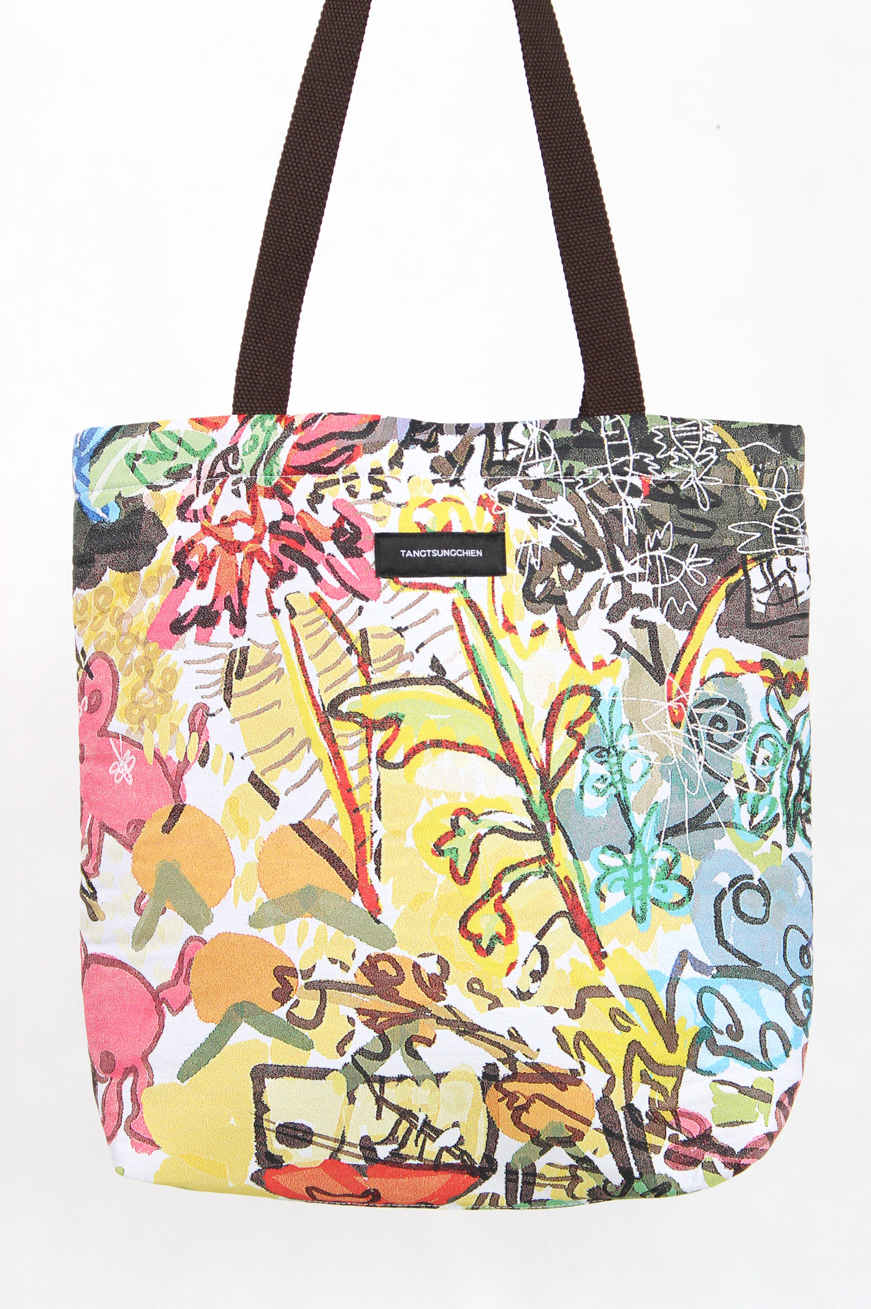 原創快樂圖畫緹花托特包 Original Happy Drawing Jacquard Canvas Tote (已售出)