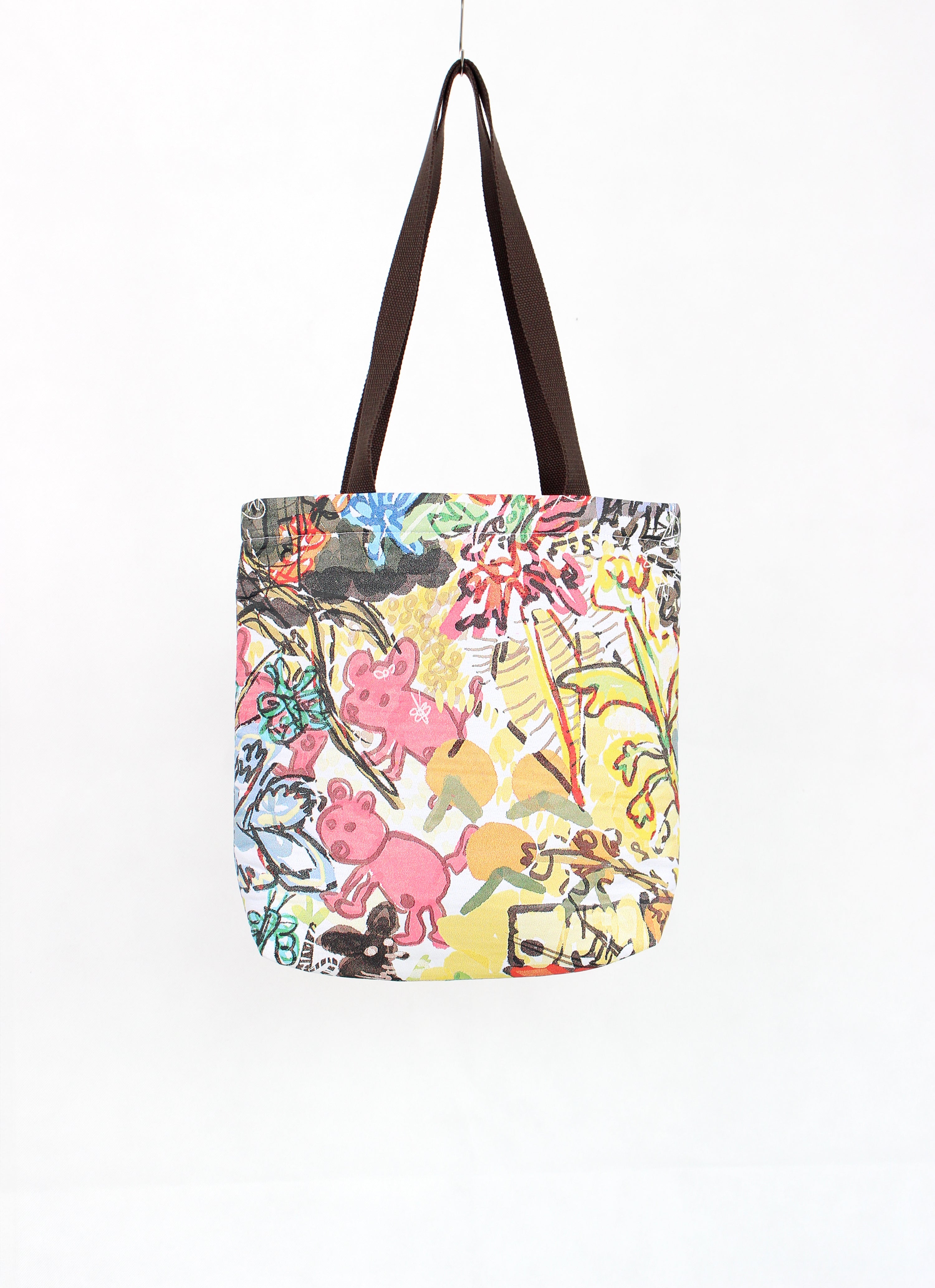 原創快樂圖畫緹花托特包 Original Happy Drawing Jacquard Canvas Tote (已售出)