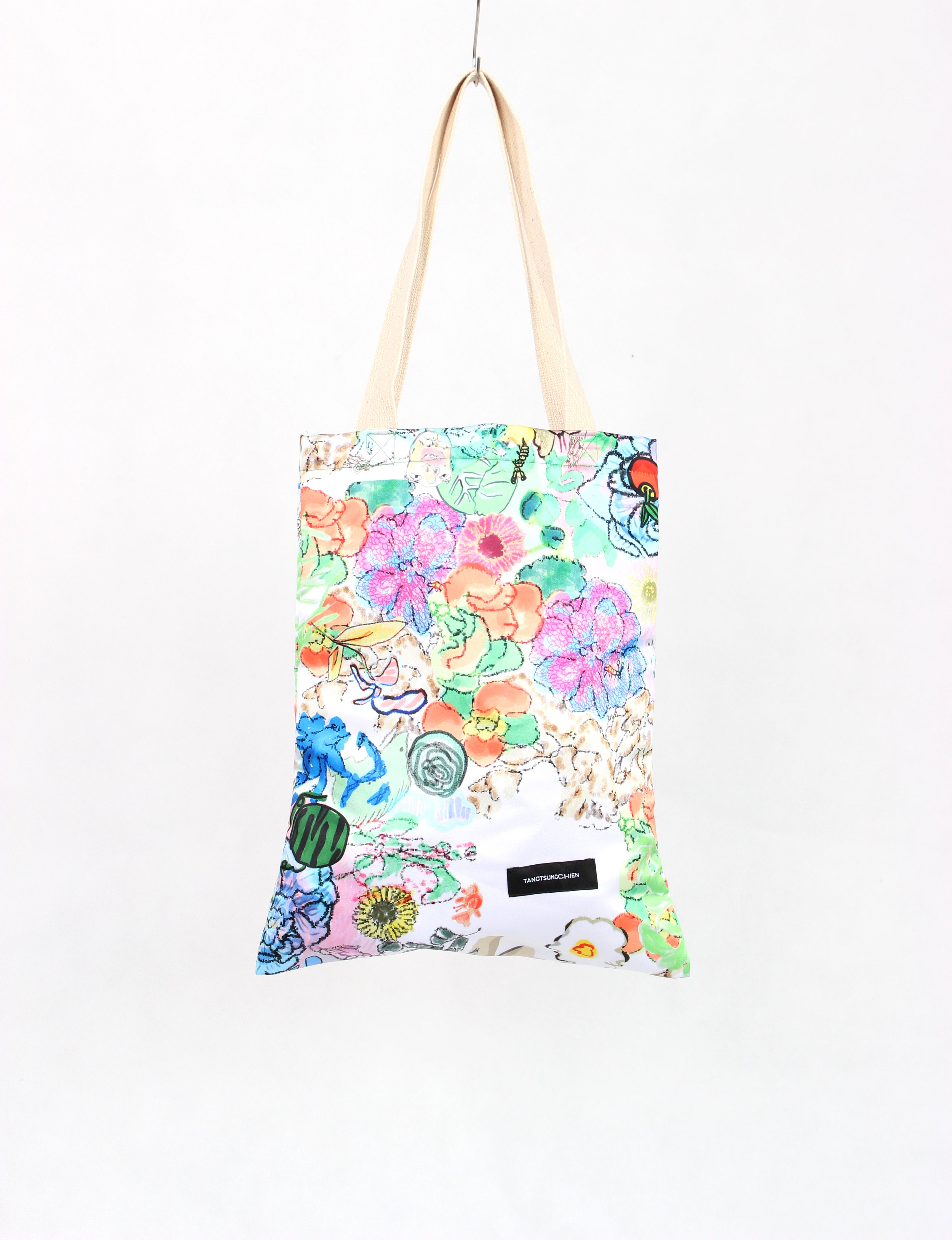 原創花園圖畫印花托特包 Original Garden Drawing Print Tote