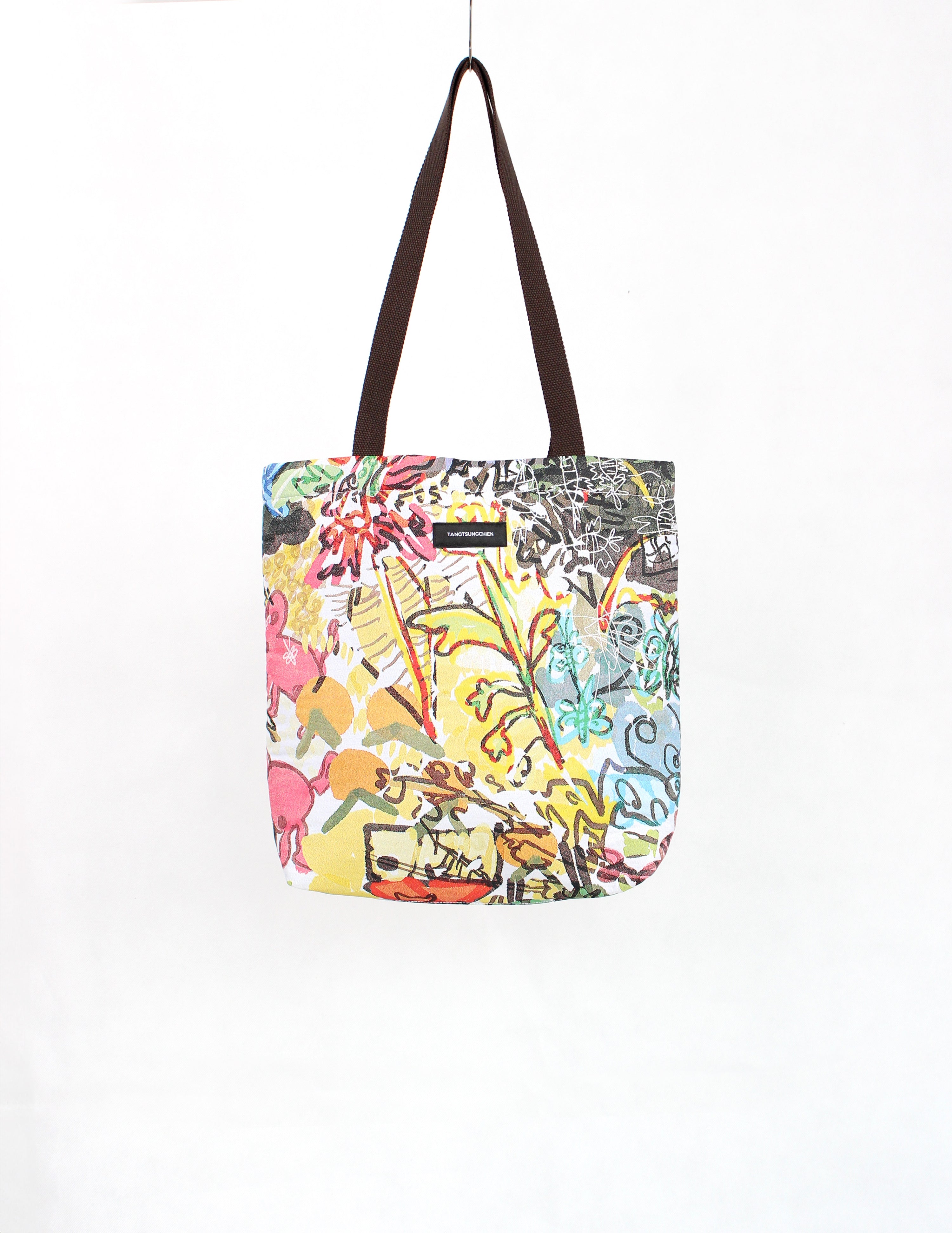 原創快樂圖畫緹花托特包 Original Happy Drawing Jacquard Canvas Tote