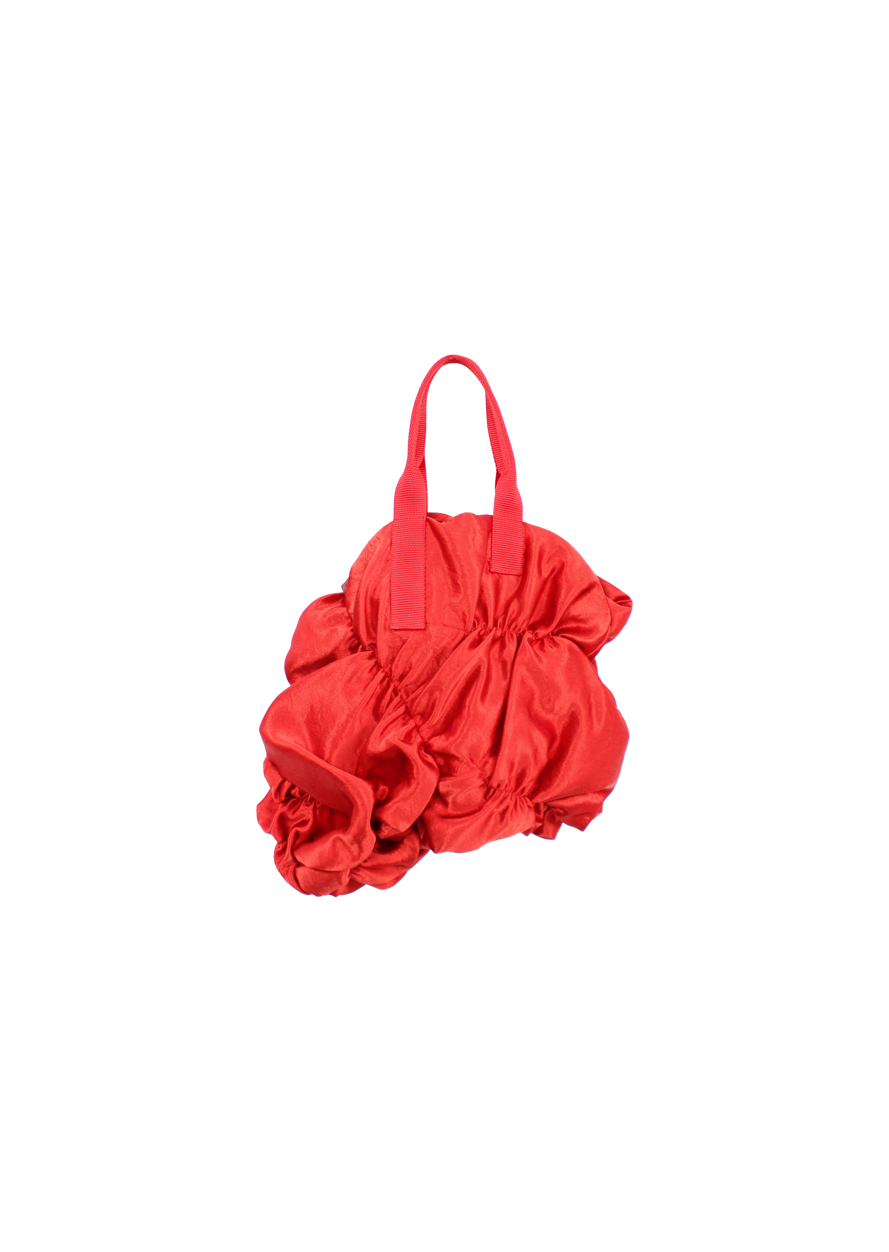 大紅緞面雲朵手提包Red Cloud Handbag (已售出)