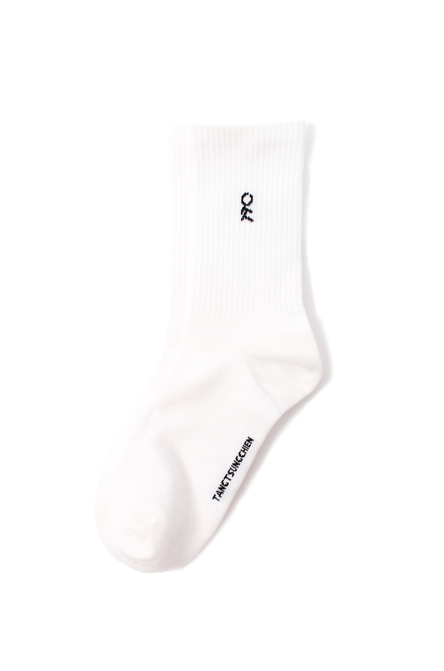 棉混螺紋白襪 White Socks in Cotton