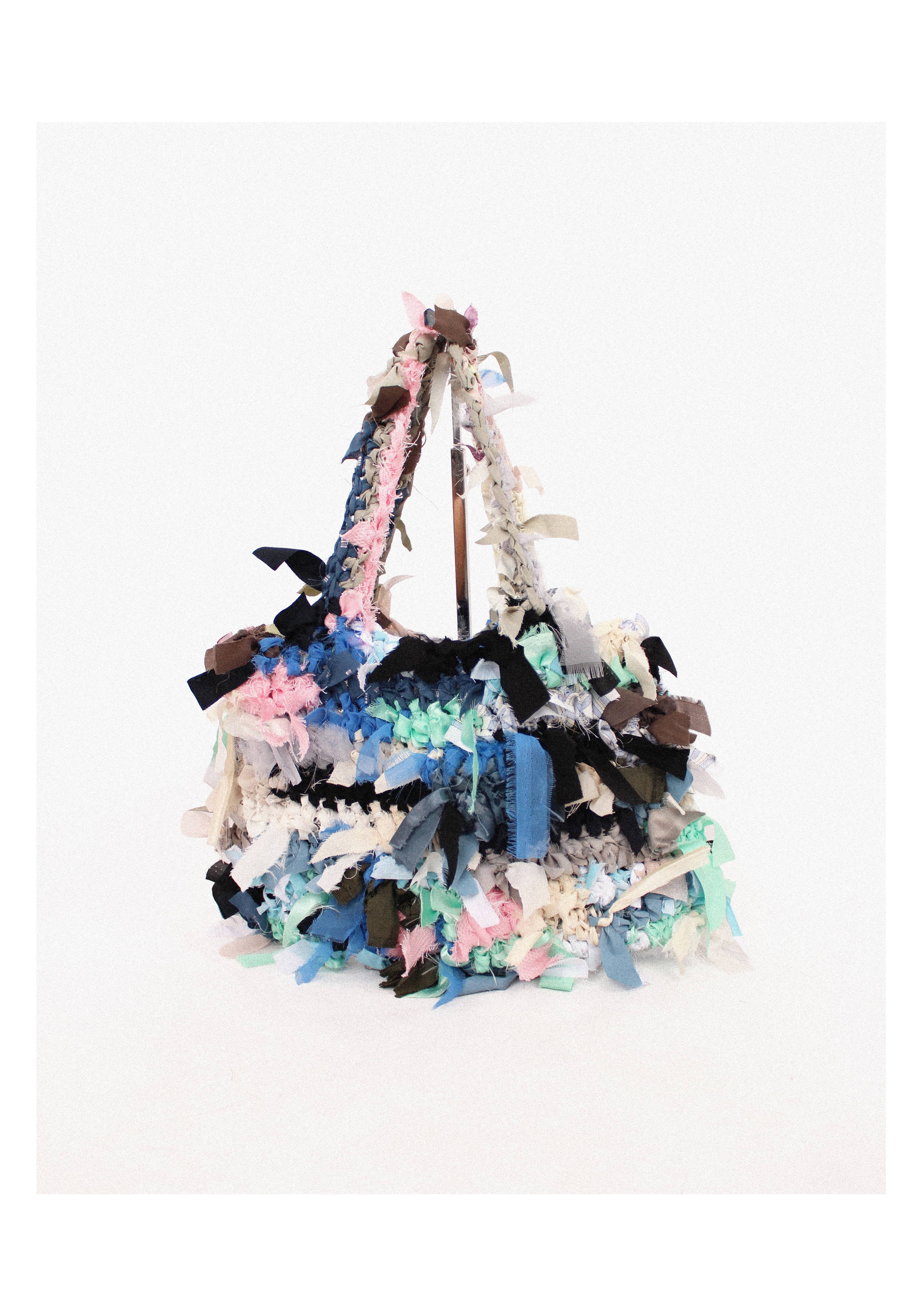 記憶編織袋｜再生編織提袋 Regenerated Crochet handbag No.30