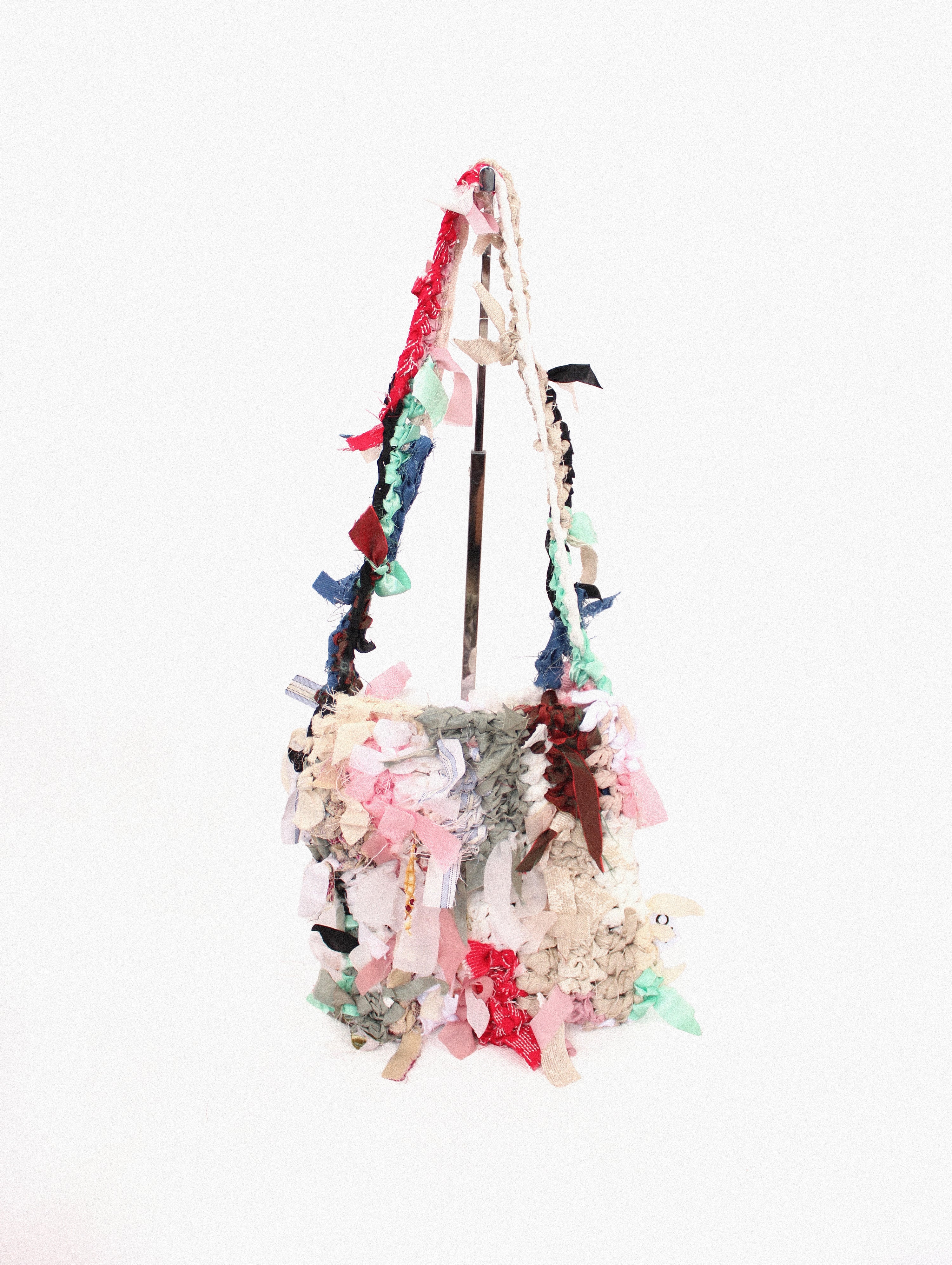 記憶編織袋｜再生編織提袋 Regenerated Crochet handbag No.27