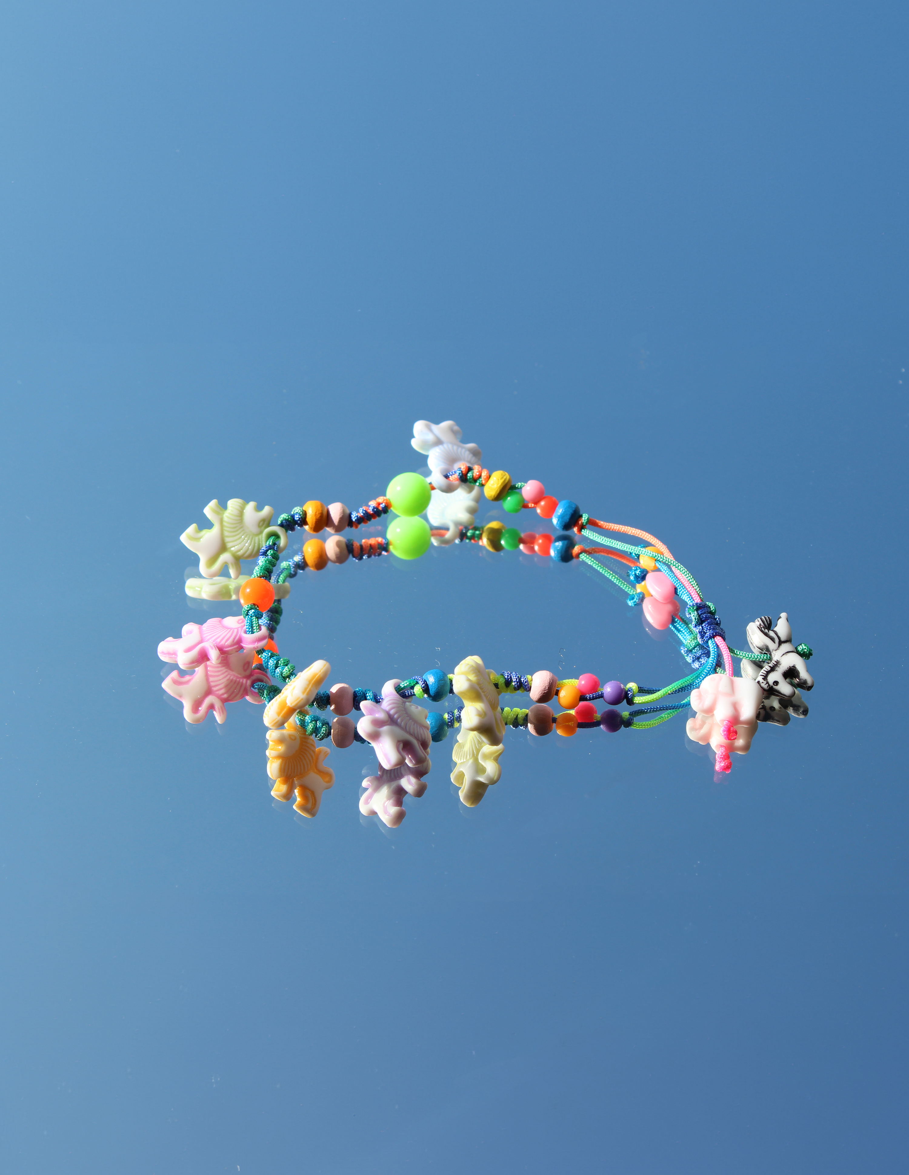 復古X現代 彩色串珠手鍊 Vintage Meets Modern: Colorful Beaded Bracelet｜Lion