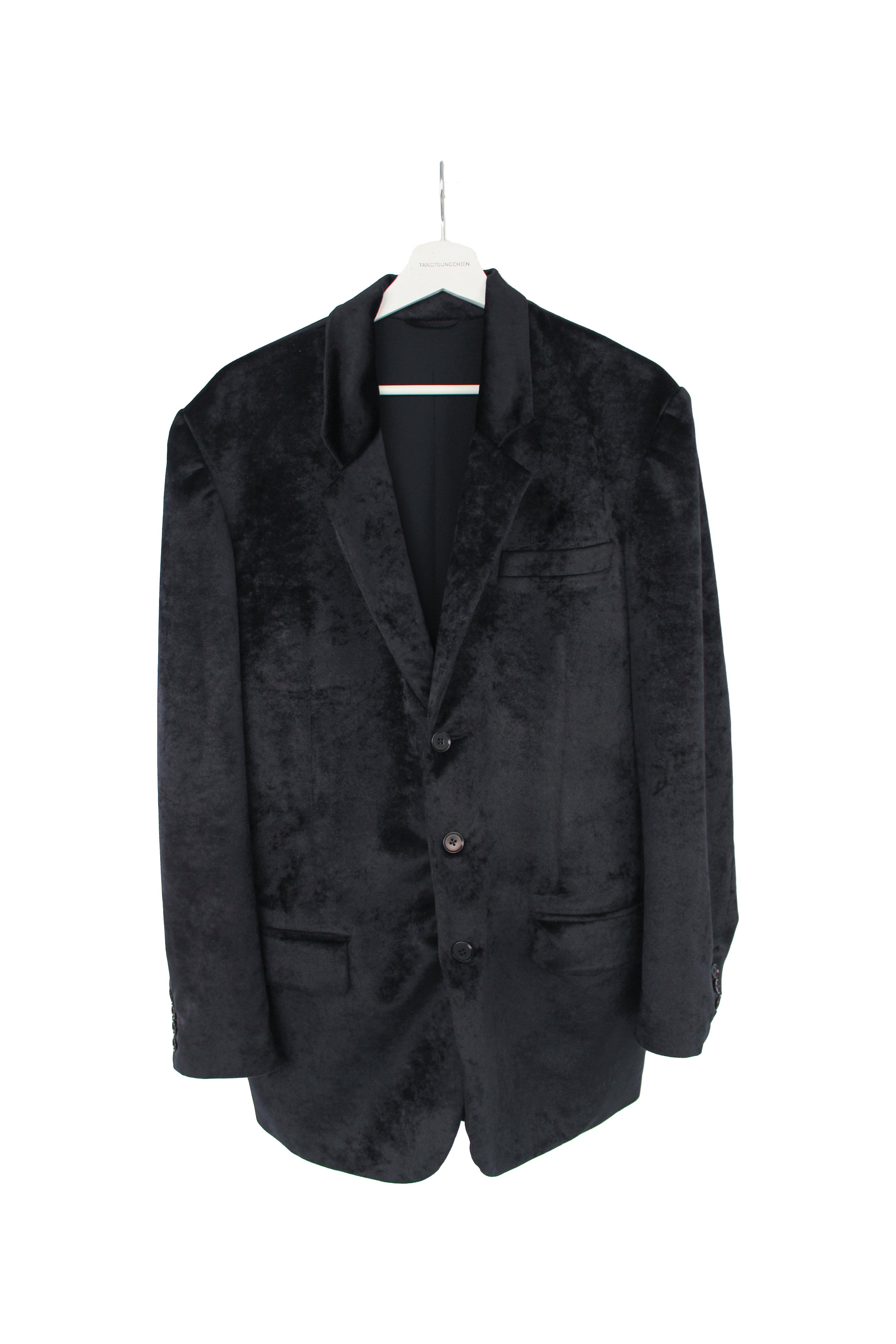 黑色絲絨西裝外套 Black Velvet Blazer