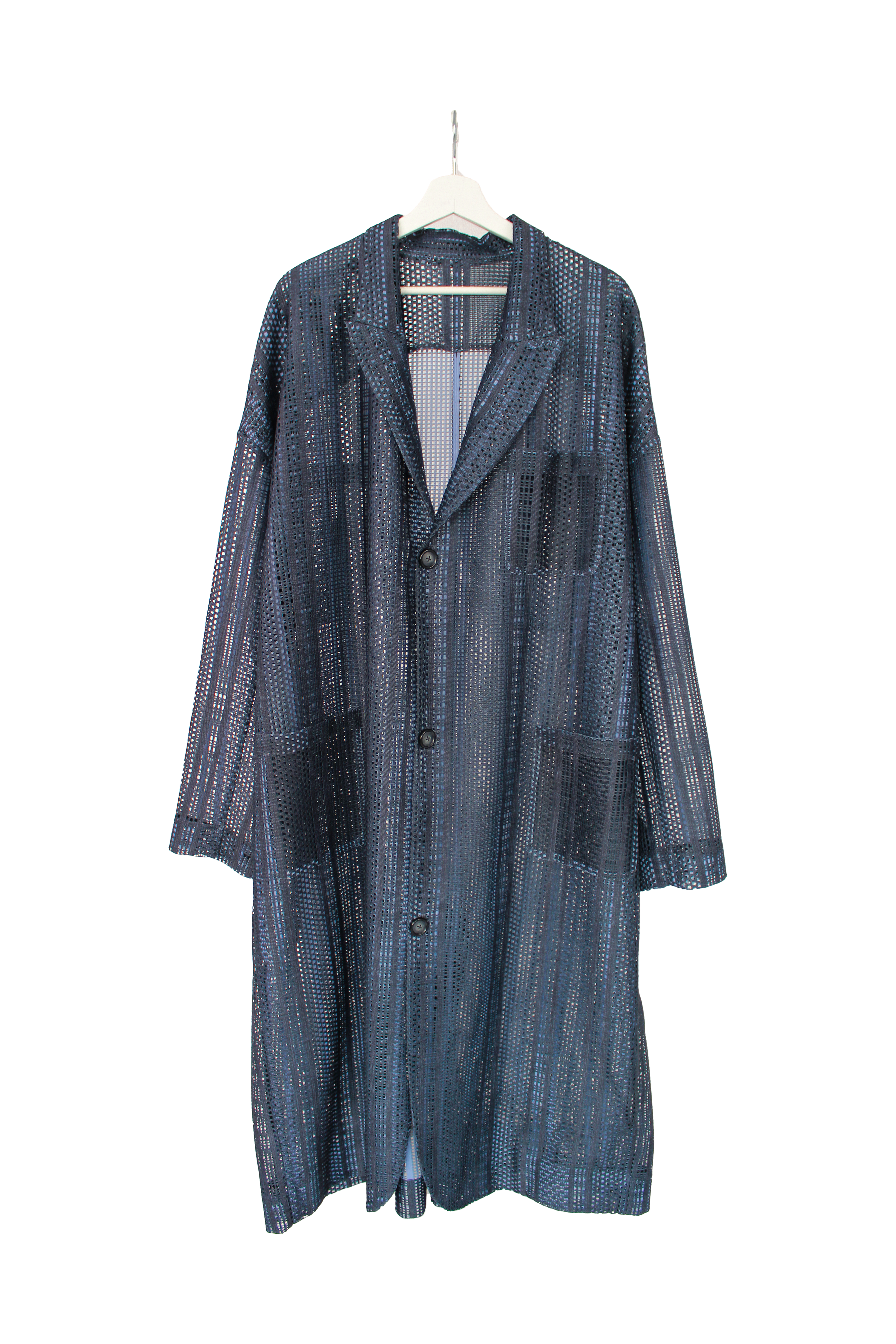 網眼長版西裝外套 Mesh Long Blazer