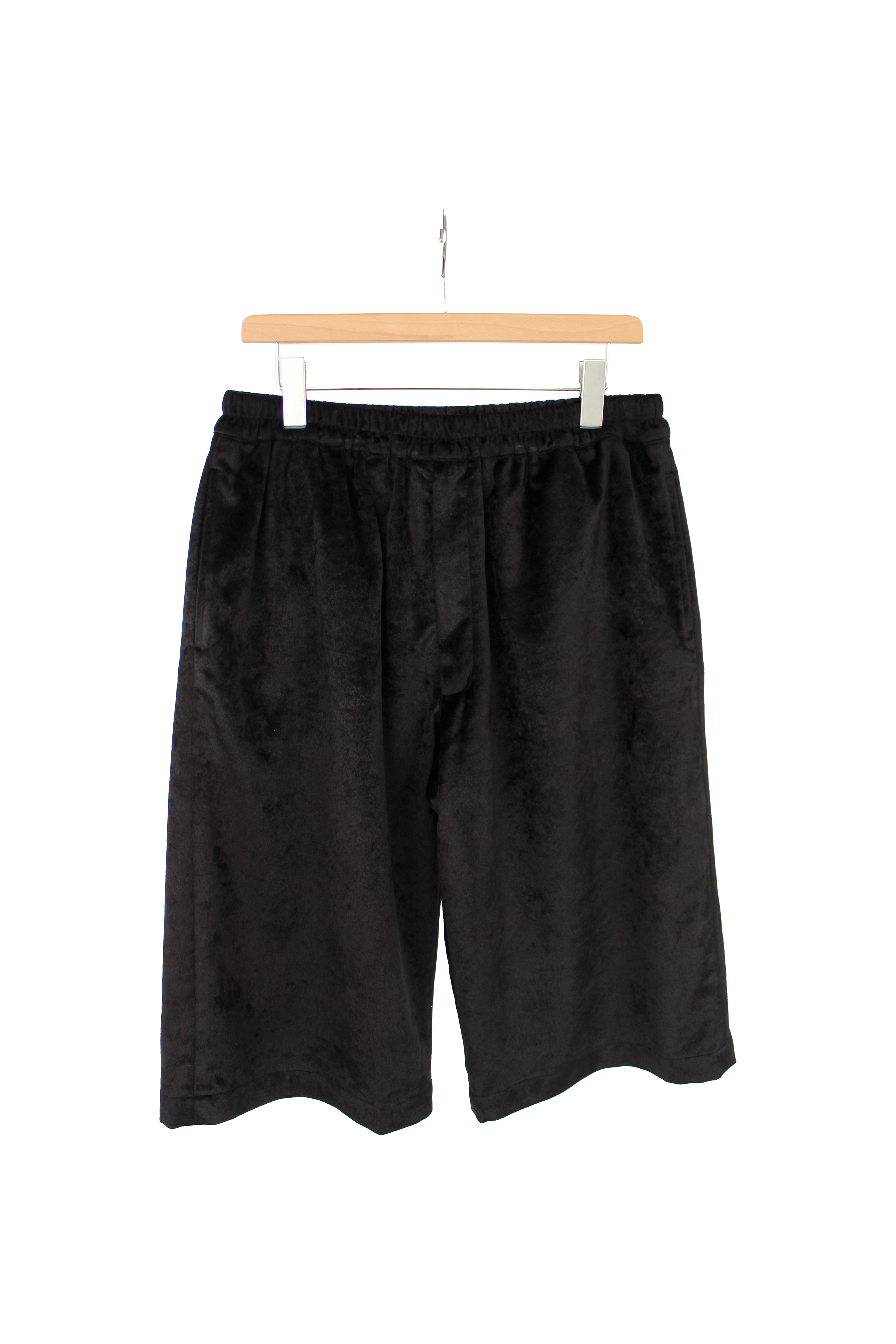 黑色絲絨休閒短褲  Cropped Trousers