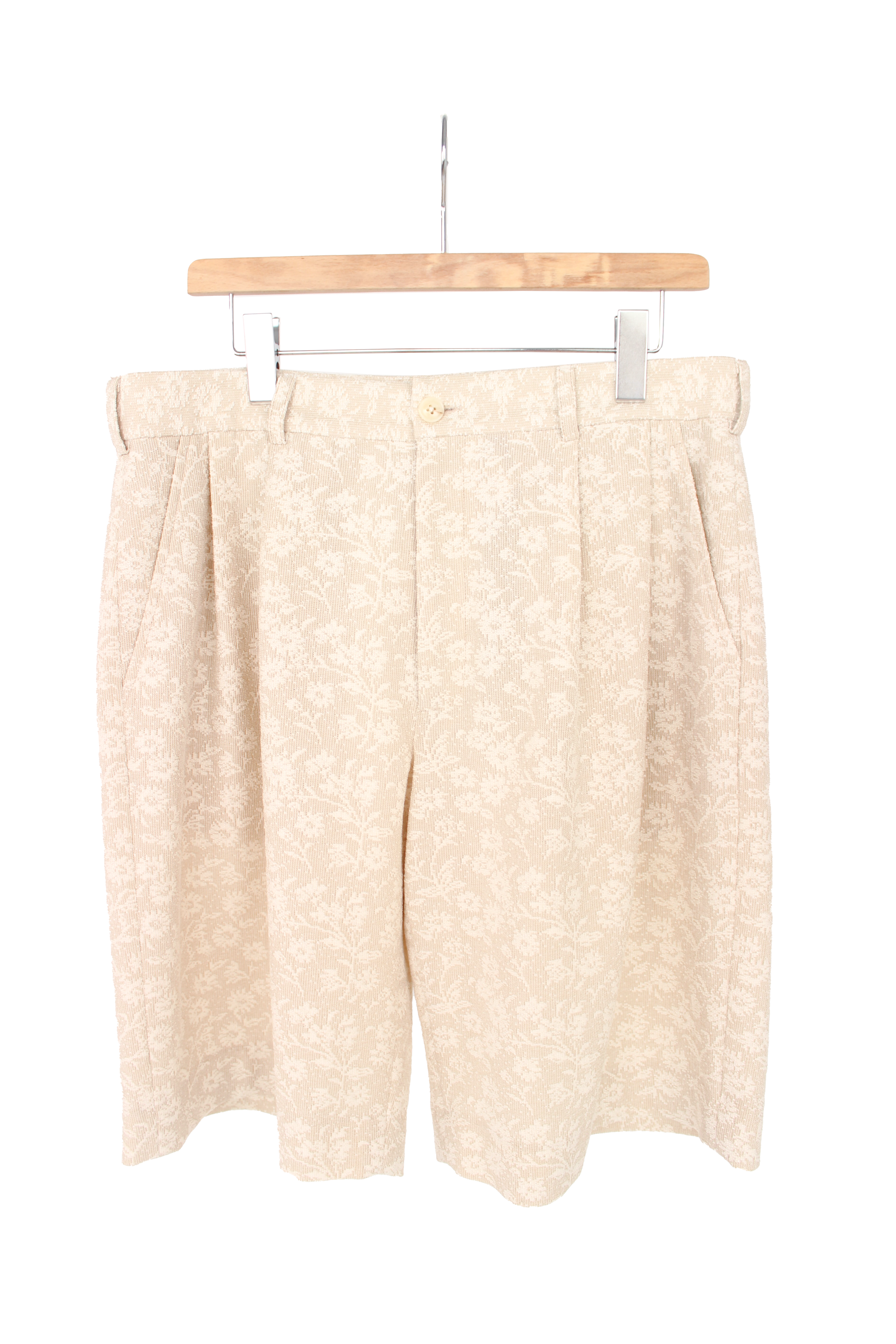 提花打摺短褲 Jacquard Pleated Tailored Shorts