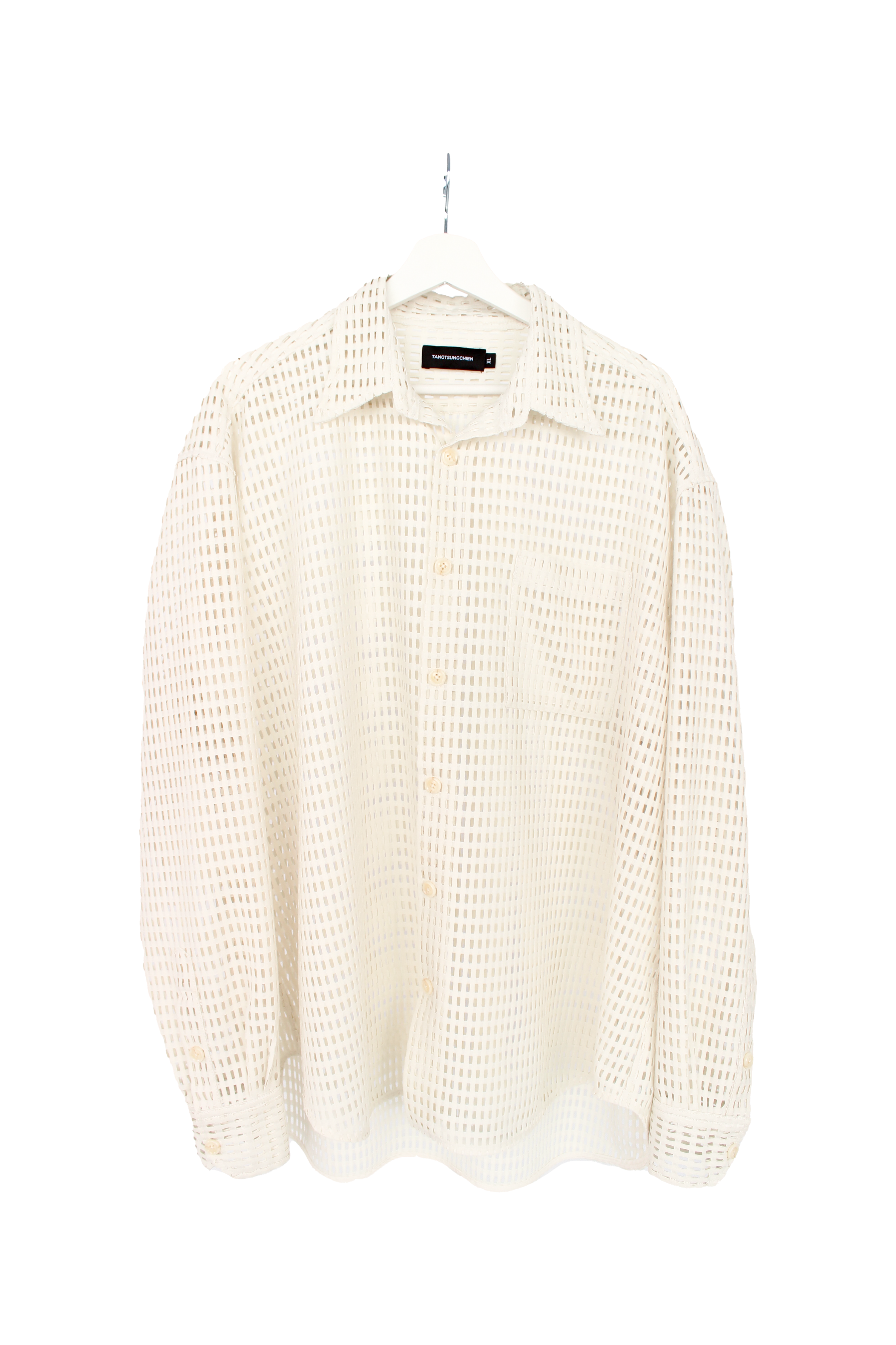 米白色網眼襯衫 Mesh Shirt