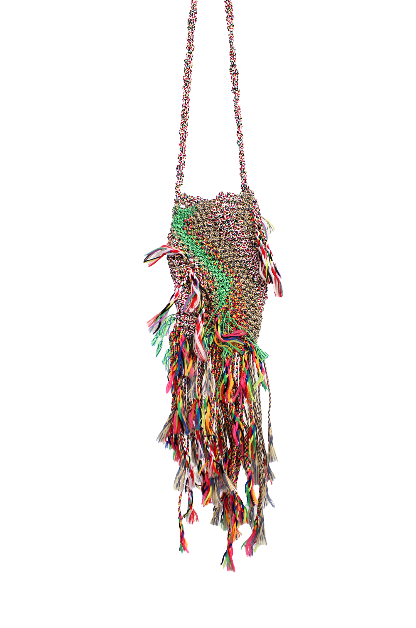 迷你版手工編織蓄鬚包 Macramé Fringe bag Mini (售出)