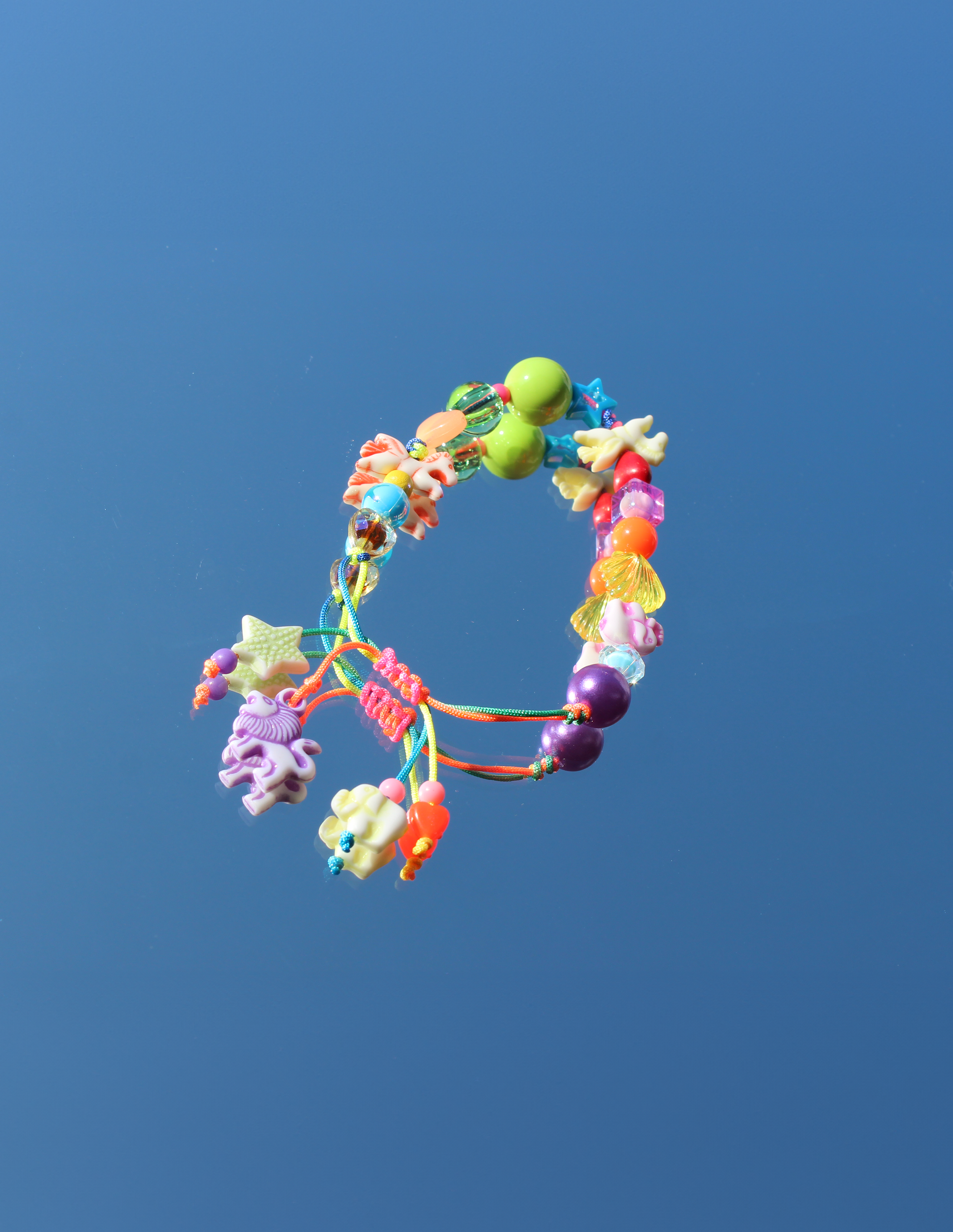 復古X現代 彩色串珠手鍊 Vintage Meets Modern: Colorful Beaded Bracelet｜Ocean Breeze