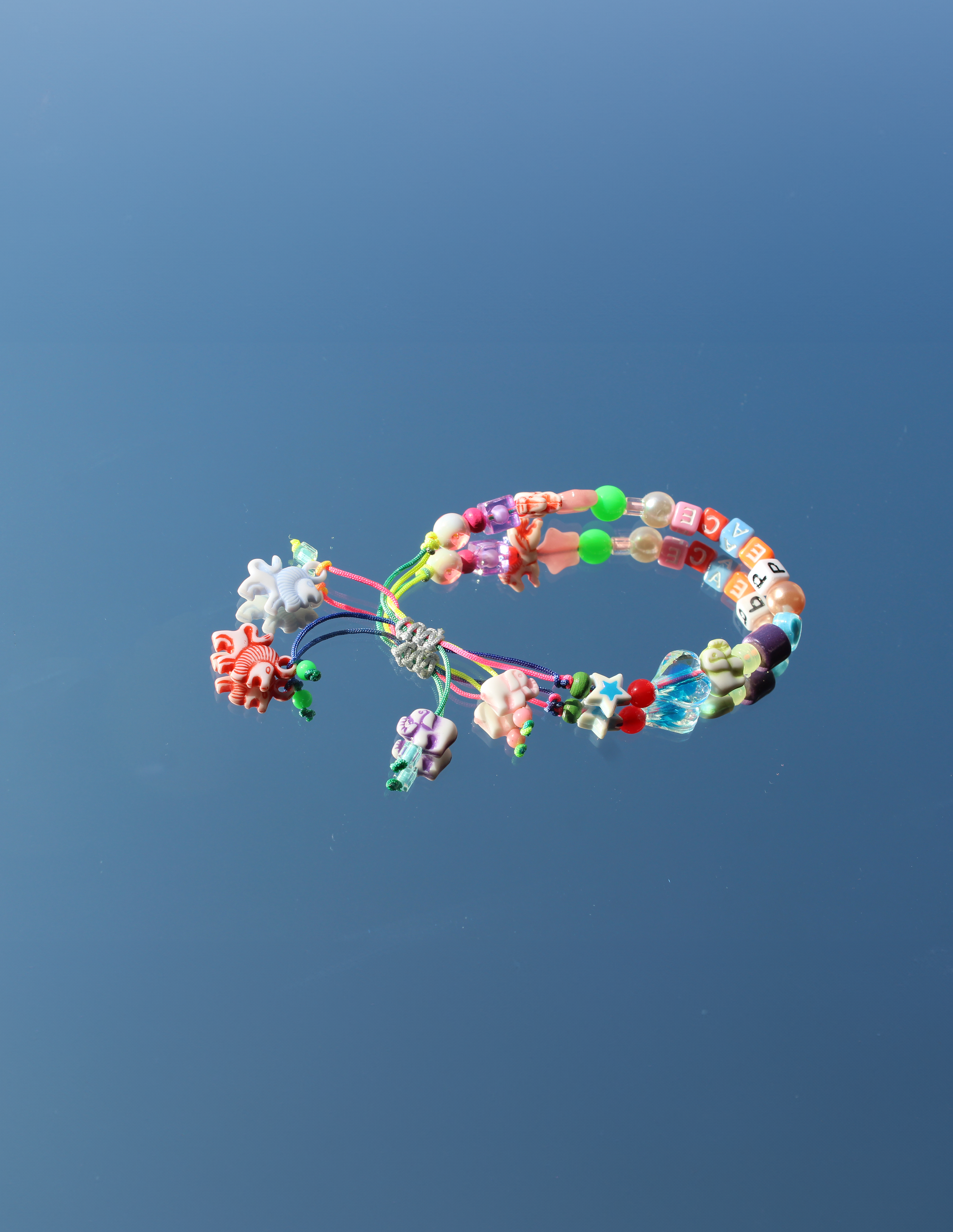 復古X現代 彩色串珠手鍊 Vintage Meets Modern: Colorful Beaded Bracelet｜Peace