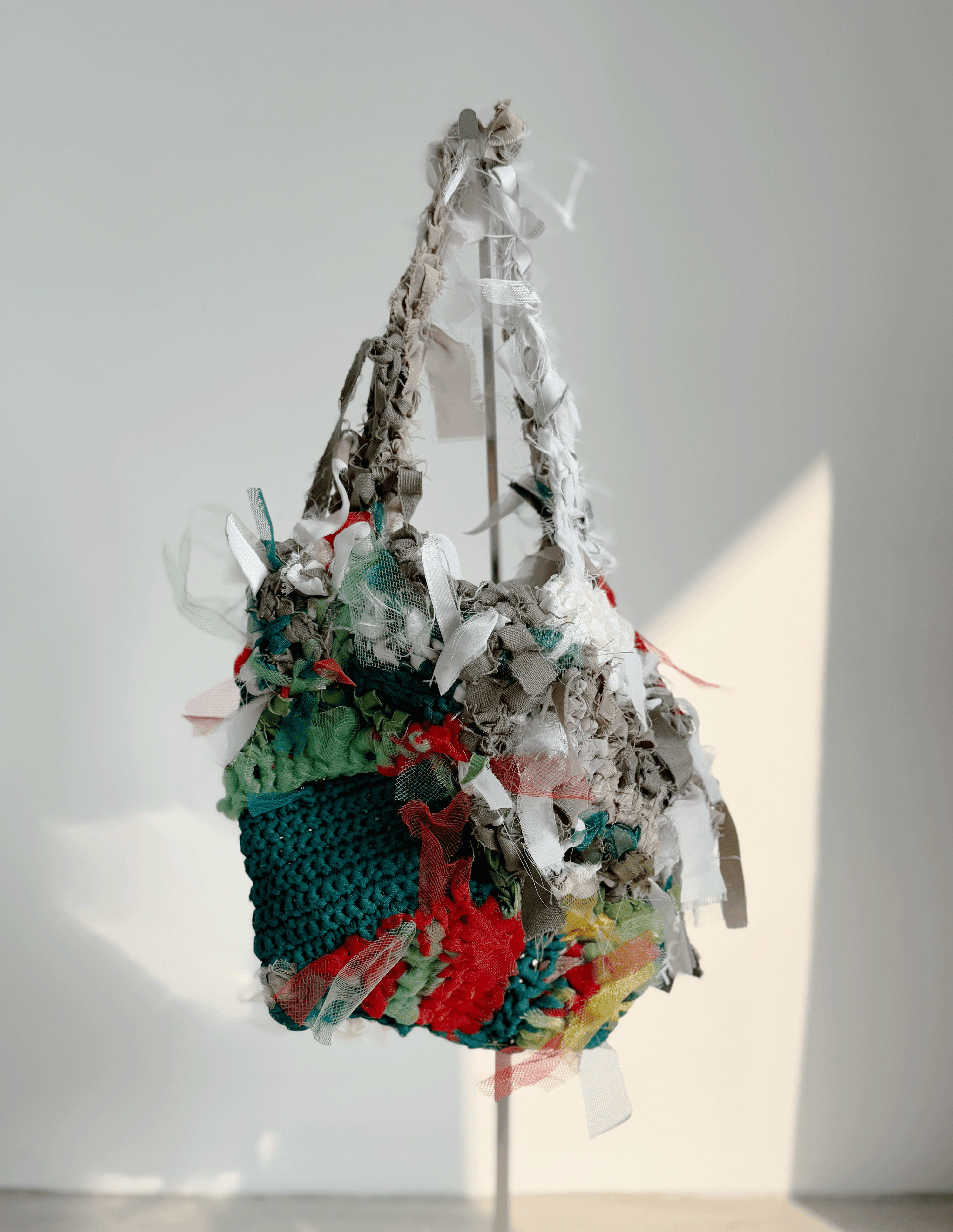 再生編織提袋 Regenerated Crochet handbag No.5